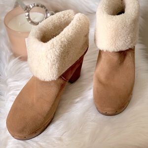 Lightly worn warm tan winter ankle boots!